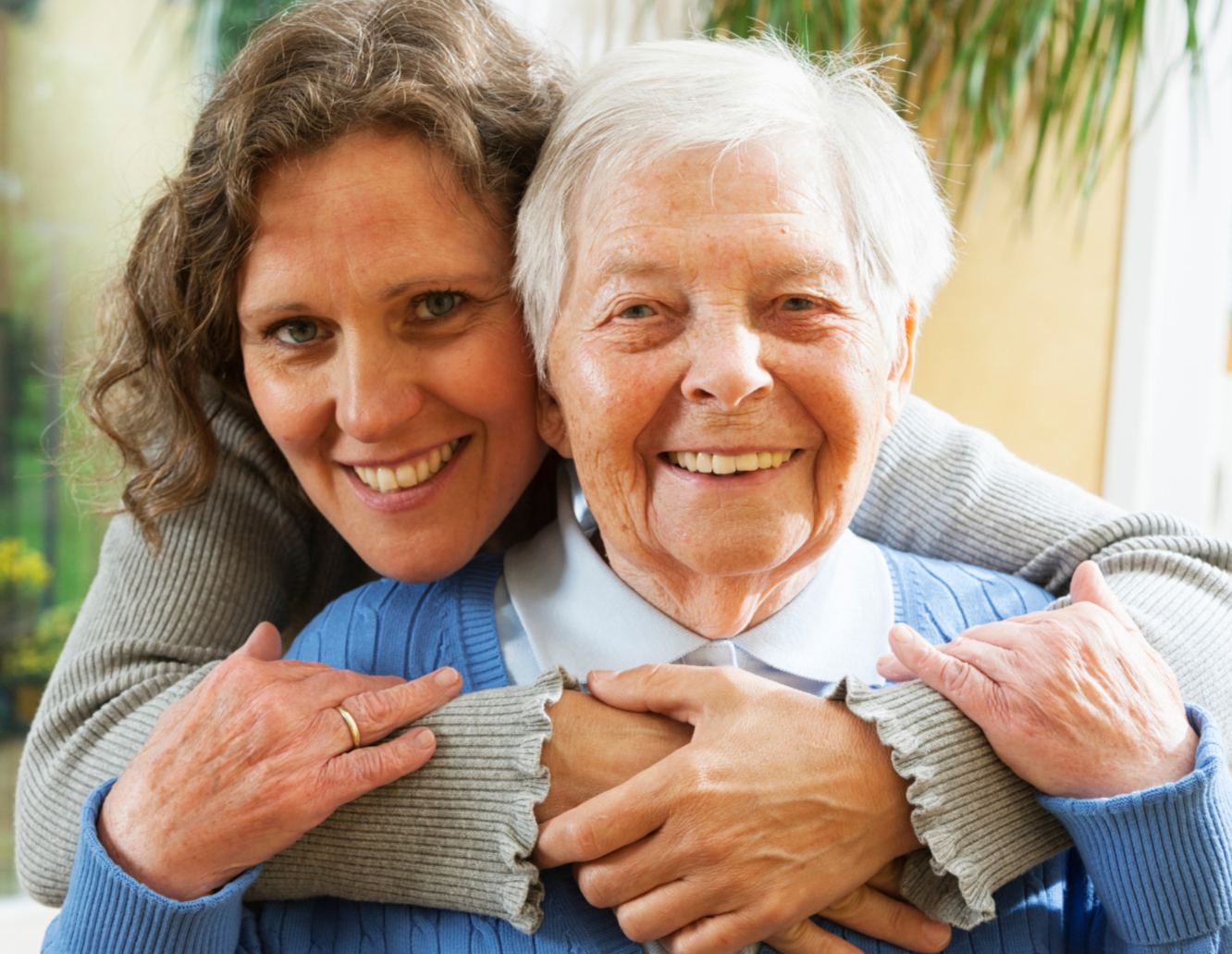 MND Carer Program image of younger care-giving woman with older woman